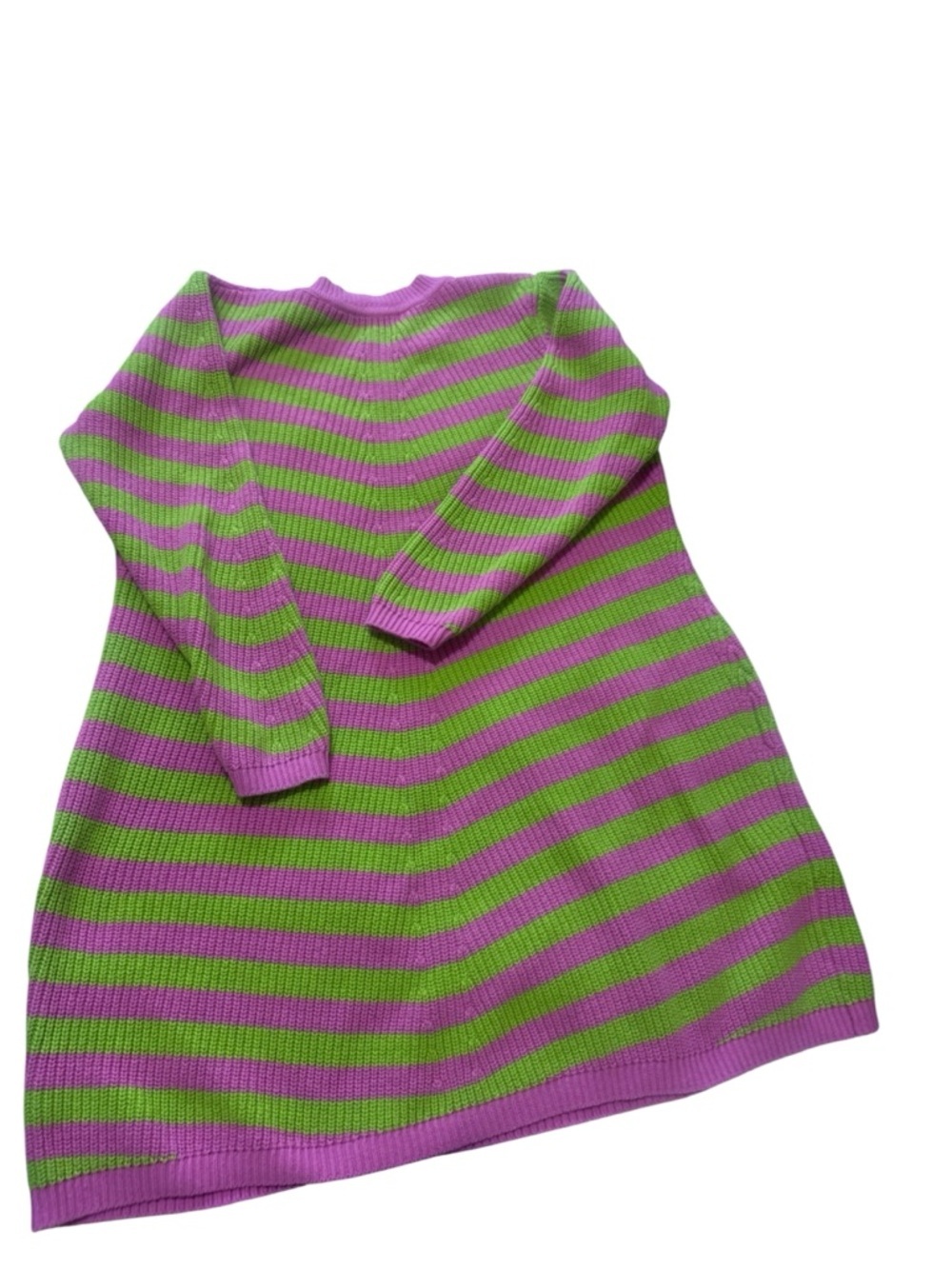 Victor Glemaud Pink & Green Striped Knit Mini Dress - Picture 6 of 8